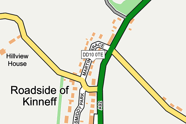DD10 0TE map - OS OpenMap – Local (Ordnance Survey) DD10 0TE map - OS OpenMap – Local (Ordnance Survey)