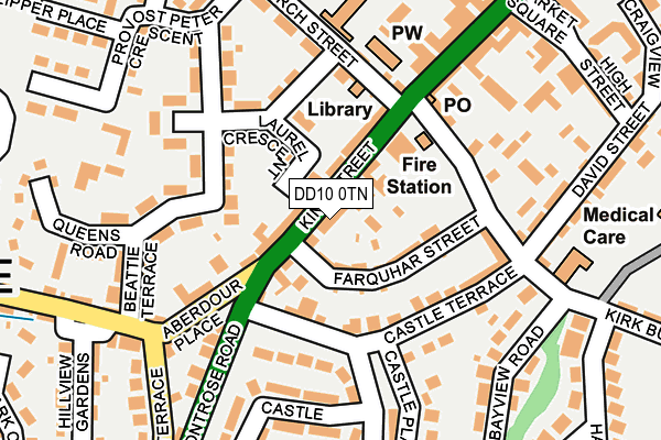 DD10 0TN map - OS OpenMap – Local (Ordnance Survey) DD10 0TN map - OS OpenMap – Local (Ordnance Survey)