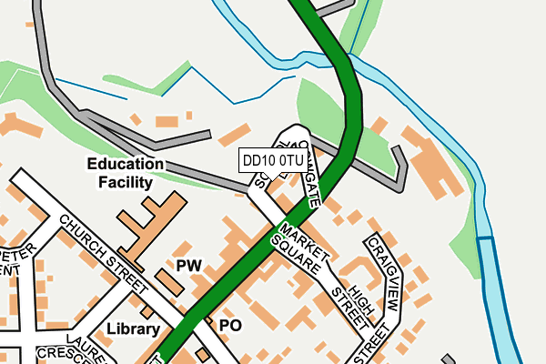 DD10 0TU map - OS OpenMap – Local (Ordnance Survey) DD10 0TU map - OS OpenMap – Local (Ordnance Survey)