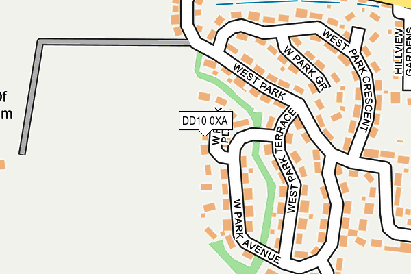 DD10 0XA map - OS OpenMap – Local (Ordnance Survey) DD10 0XA map - OS OpenMap – Local (Ordnance Survey)