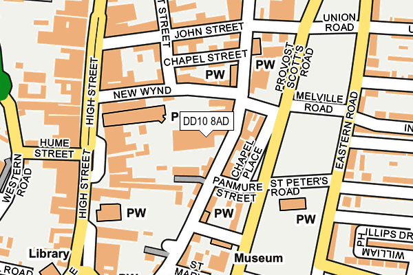 DD10 8AD map - OS OpenMap – Local (Ordnance Survey)