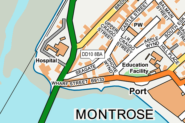 DD10 8BA map - OS OpenMap – Local (Ordnance Survey) DD10 8BA map - OS OpenMap – Local (Ordnance Survey)