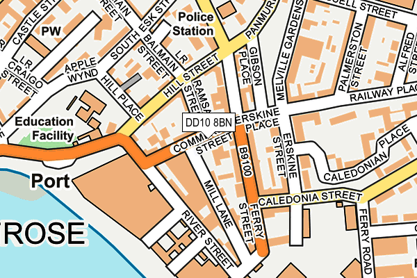 DD10 8BN map - OS OpenMap – Local (Ordnance Survey) DD10 8BN map - OS OpenMap – Local (Ordnance Survey)