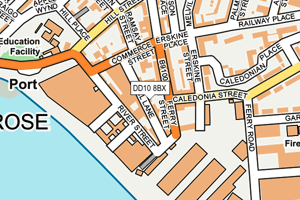DD10 8BX map - OS OpenMap – Local (Ordnance Survey) DD10 8BX map - OS OpenMap – Local (Ordnance Survey)