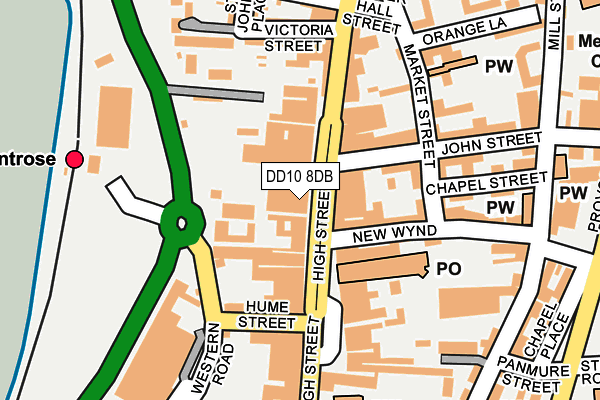 DD10 8DB map - OS OpenMap – Local (Ordnance Survey) DD10 8DB map - OS OpenMap – Local (Ordnance Survey)