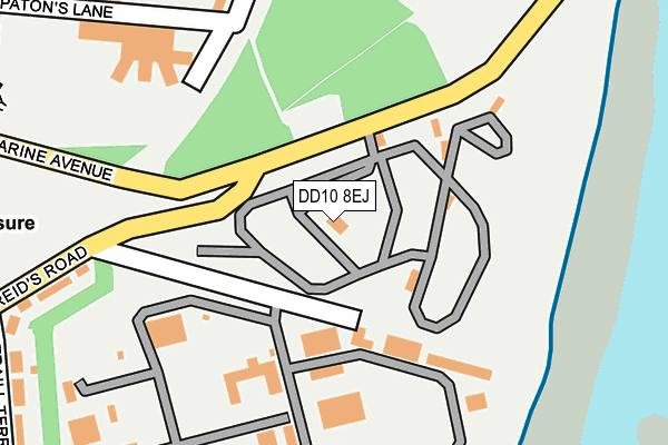 DD10 8EJ map - OS OpenMap – Local (Ordnance Survey) DD10 8EJ map - OS OpenMap – Local (Ordnance Survey)