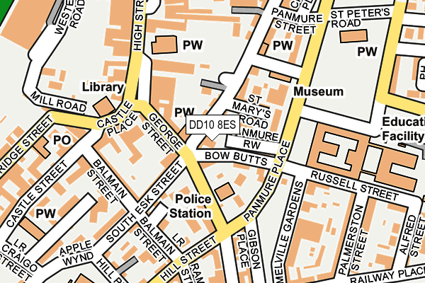 DD10 8ES map - OS OpenMap – Local (Ordnance Survey) DD10 8ES map - OS OpenMap – Local (Ordnance Survey)