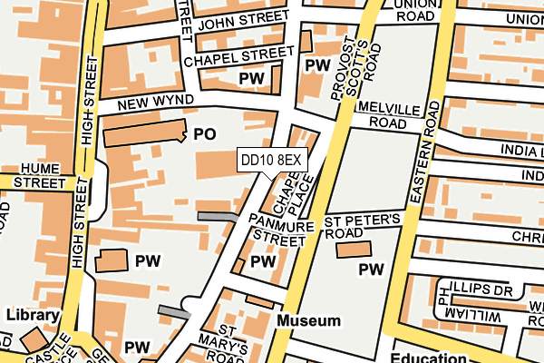 DD10 8EX map - OS OpenMap – Local (Ordnance Survey) DD10 8EX map - OS OpenMap – Local (Ordnance Survey)