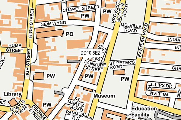 DD10 8EZ map - OS OpenMap – Local (Ordnance Survey) DD10 8EZ map - OS OpenMap – Local (Ordnance Survey)