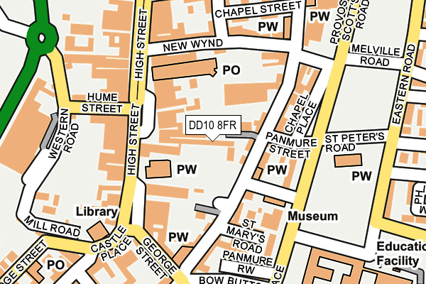 DD10 8FR map - OS OpenMap – Local (Ordnance Survey) DD10 8FR map - OS OpenMap – Local (Ordnance Survey)