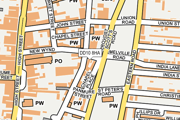 DD10 8HA map - OS OpenMap – Local (Ordnance Survey) DD10 8HA map - OS OpenMap – Local (Ordnance Survey)