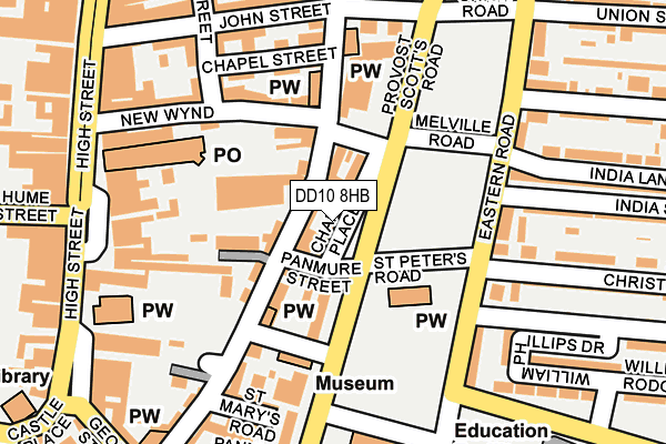 DD10 8HB map - OS OpenMap – Local (Ordnance Survey)
