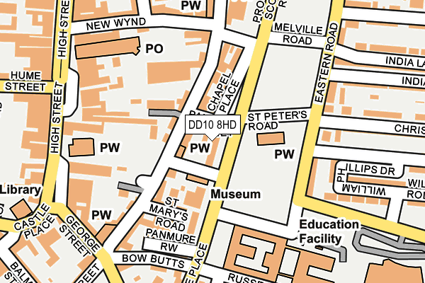 DD10 8HD map - OS OpenMap – Local (Ordnance Survey)
