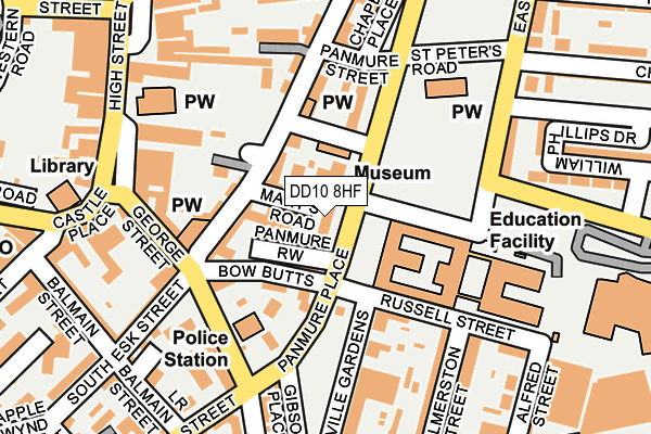 DD10 8HF map - OS OpenMap – Local (Ordnance Survey)