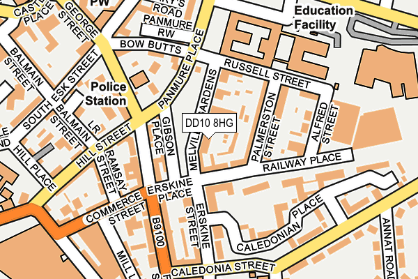 DD10 8HG map - OS OpenMap – Local (Ordnance Survey) DD10 8HG map - OS OpenMap – Local (Ordnance Survey)
