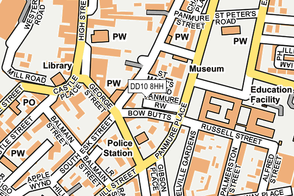 DD10 8HH map - OS OpenMap – Local (Ordnance Survey) DD10 8HH map - OS OpenMap – Local (Ordnance Survey)