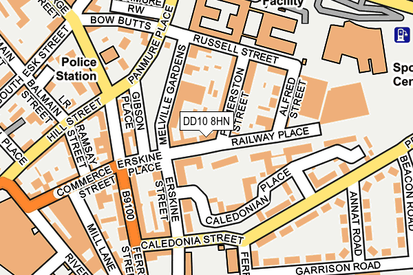 DD10 8HN map - OS OpenMap – Local (Ordnance Survey) DD10 8HN map - OS OpenMap – Local (Ordnance Survey)