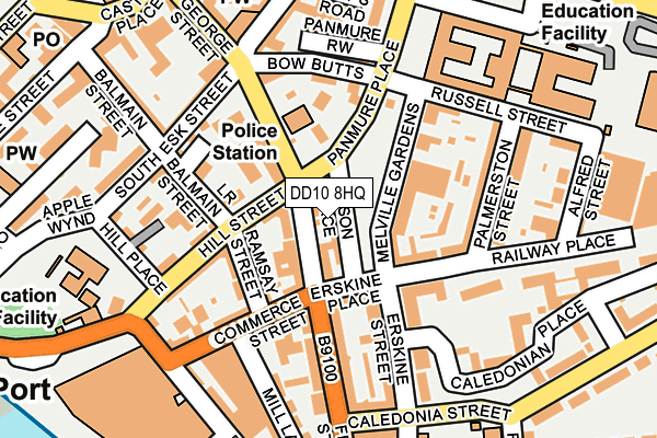 DD10 8HQ map - OS OpenMap – Local (Ordnance Survey) DD10 8HQ map - OS OpenMap – Local (Ordnance Survey)