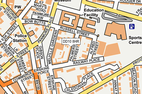 DD10 8HR map - OS OpenMap – Local (Ordnance Survey) DD10 8HR map - OS OpenMap – Local (Ordnance Survey)
