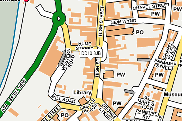 DD10 8JB map - OS OpenMap – Local (Ordnance Survey) DD10 8JB map - OS OpenMap – Local (Ordnance Survey)