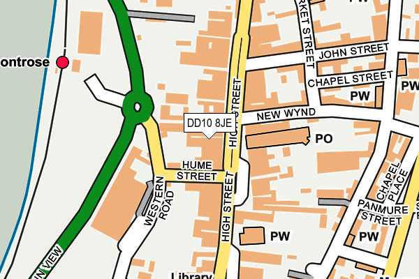 DD10 8JE map - OS OpenMap – Local (Ordnance Survey) DD10 8JE map - OS OpenMap – Local (Ordnance Survey)