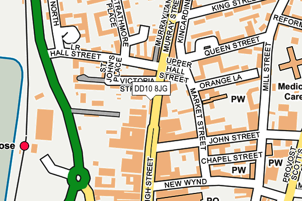 DD10 8JG map - OS OpenMap – Local (Ordnance Survey) DD10 8JG map - OS OpenMap – Local (Ordnance Survey)