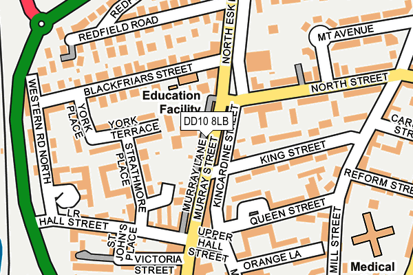 DD10 8LB map - OS OpenMap – Local (Ordnance Survey) DD10 8LB map - OS OpenMap – Local (Ordnance Survey)