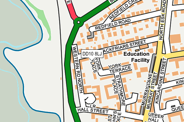 DD10 8LJ map - OS OpenMap – Local (Ordnance Survey) DD10 8LJ map - OS OpenMap – Local (Ordnance Survey)