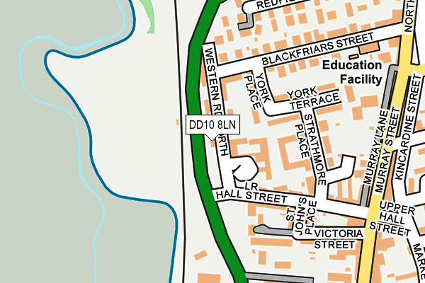DD10 8LN map - OS OpenMap – Local (Ordnance Survey) DD10 8LN map - OS OpenMap – Local (Ordnance Survey)