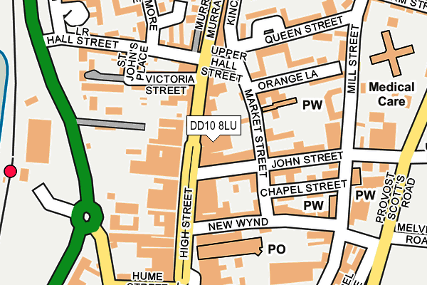 DD10 8LU map - OS OpenMap – Local (Ordnance Survey) DD10 8LU map - OS OpenMap – Local (Ordnance Survey)