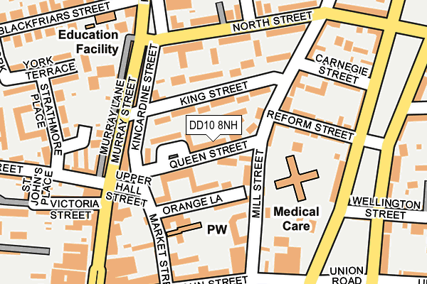 DD10 8NH map - OS OpenMap – Local (Ordnance Survey) DD10 8NH map - OS OpenMap – Local (Ordnance Survey)