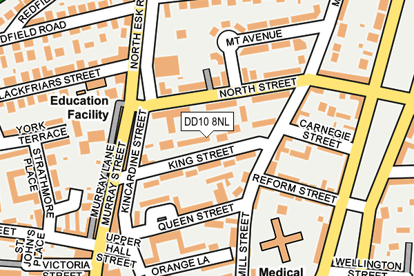 DD10 8NL map - OS OpenMap – Local (Ordnance Survey) DD10 8NL map - OS OpenMap – Local (Ordnance Survey)
