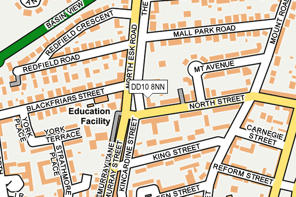 DD10 8NN map - OS OpenMap – Local (Ordnance Survey) DD10 8NN map - OS OpenMap – Local (Ordnance Survey)