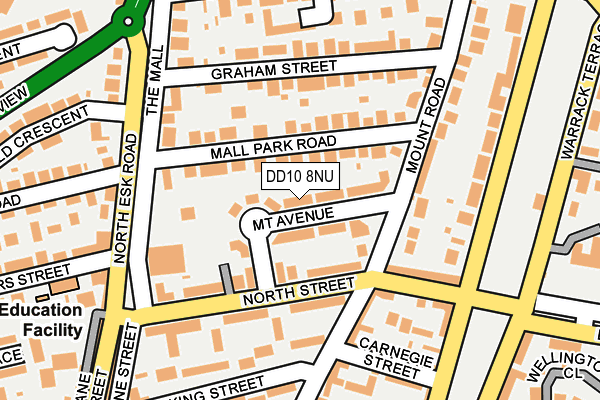 DD10 8NU map - OS OpenMap – Local (Ordnance Survey) DD10 8NU map - OS OpenMap – Local (Ordnance Survey)