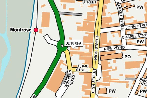 DD10 8PA map - OS OpenMap – Local (Ordnance Survey)