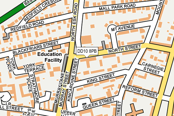 DD10 8PB map - OS OpenMap – Local (Ordnance Survey)