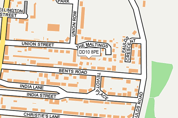 DD10 8PE map - OS OpenMap – Local (Ordnance Survey) DD10 8PE map - OS OpenMap – Local (Ordnance Survey)