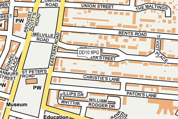 DD10 8PG map - OS OpenMap – Local (Ordnance Survey) DD10 8PG map - OS OpenMap – Local (Ordnance Survey)