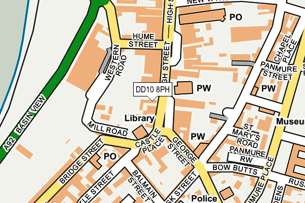 DD10 8PH map - OS OpenMap – Local (Ordnance Survey) DD10 8PH map - OS OpenMap – Local (Ordnance Survey)