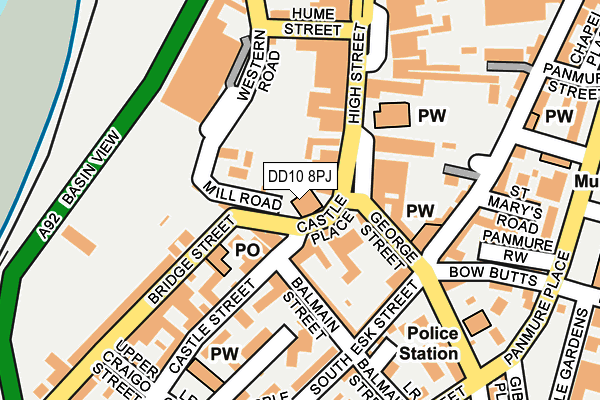 DD10 8PJ map - OS OpenMap – Local (Ordnance Survey) DD10 8PJ map - OS OpenMap – Local (Ordnance Survey)