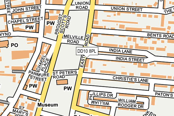 DD10 8PL map - OS OpenMap – Local (Ordnance Survey)