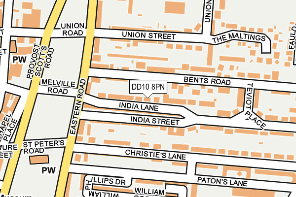 DD10 8PN map - OS OpenMap – Local (Ordnance Survey) DD10 8PN map - OS OpenMap – Local (Ordnance Survey)