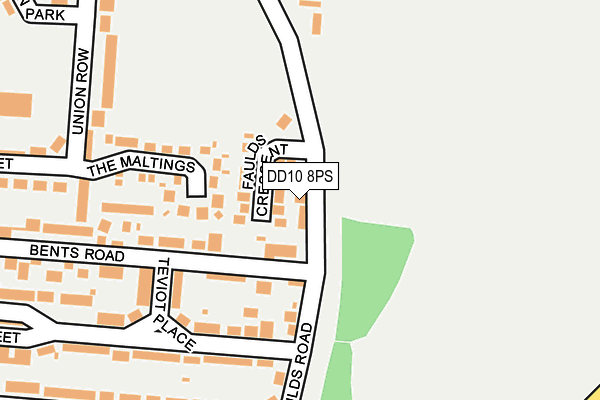 DD10 8PS map - OS OpenMap – Local (Ordnance Survey) DD10 8PS map - OS OpenMap – Local (Ordnance Survey)