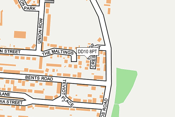 DD10 8PT map - OS OpenMap – Local (Ordnance Survey) DD10 8PT map - OS OpenMap – Local (Ordnance Survey)