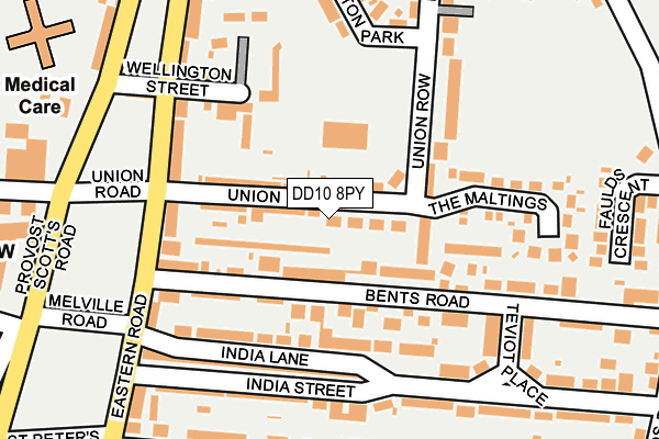 DD10 8PY map - OS OpenMap – Local (Ordnance Survey) DD10 8PY map - OS OpenMap – Local (Ordnance Survey)
