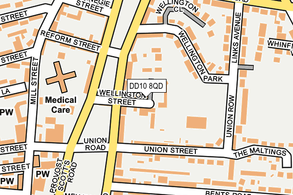 DD10 8QD map - OS OpenMap – Local (Ordnance Survey)