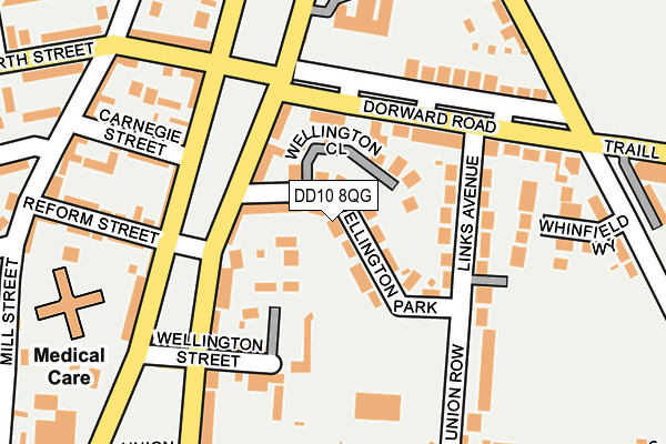 DD10 8QG map - OS OpenMap – Local (Ordnance Survey) DD10 8QG map - OS OpenMap – Local (Ordnance Survey)
