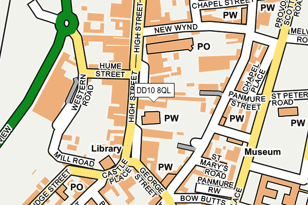 DD10 8QL map - OS OpenMap – Local (Ordnance Survey) DD10 8QL map - OS OpenMap – Local (Ordnance Survey)