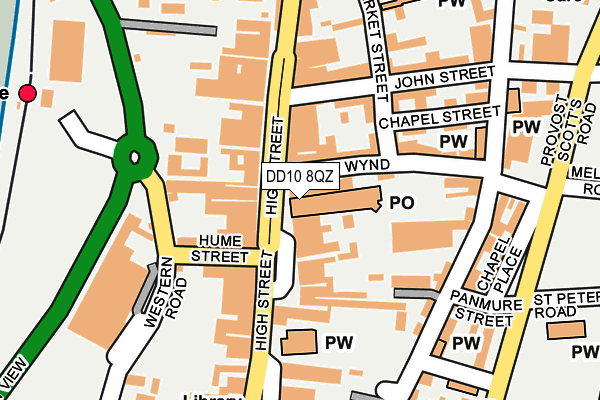 DD10 8QZ map - OS OpenMap – Local (Ordnance Survey) DD10 8QZ map - OS OpenMap – Local (Ordnance Survey)