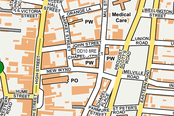 DD10 8RE map - OS OpenMap – Local (Ordnance Survey)